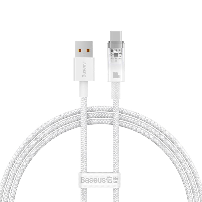 Cable Quick Charge USB - C Baseus Flash, 6A,1m - White - Saif Al Najmi KwData CablesBaseusSaif Al Najmi KwCATS010403 WHITE131904Cable Quick Charge USB - C Baseus Flash, 6A,1m - White - Saif Al Najmi Kw